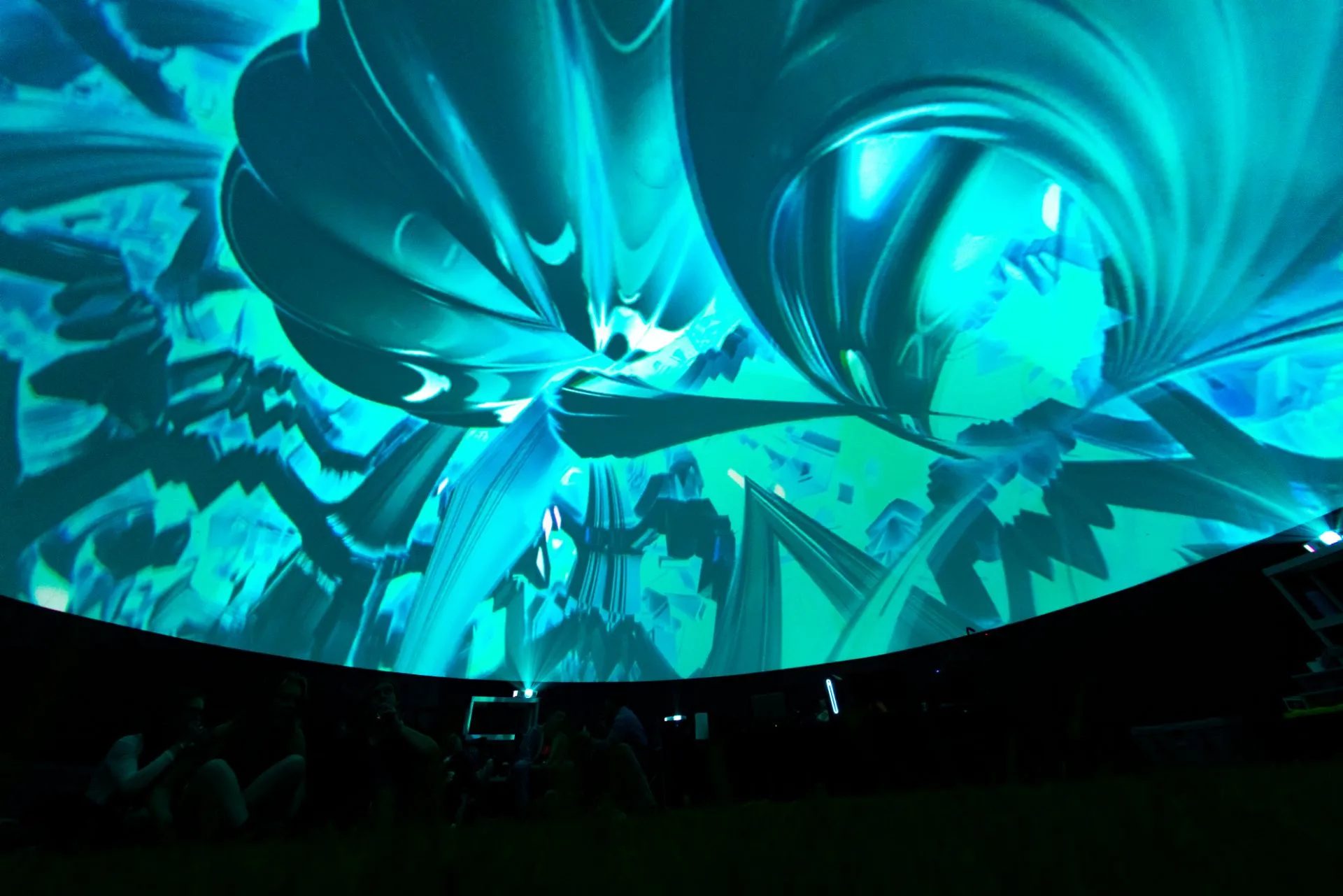 Aurora projection dome experience by Aether Immersive