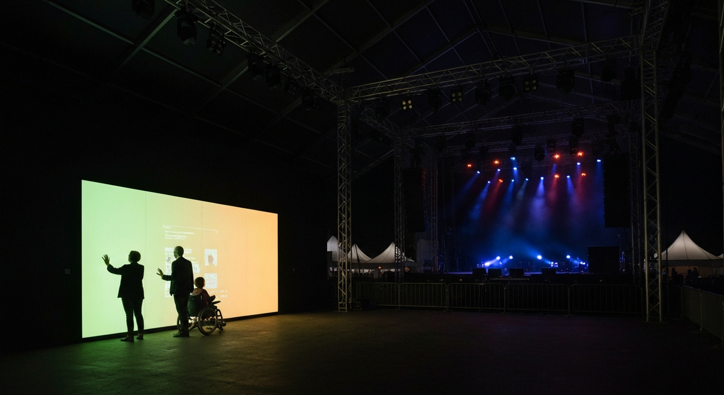 Accessible interactive installation