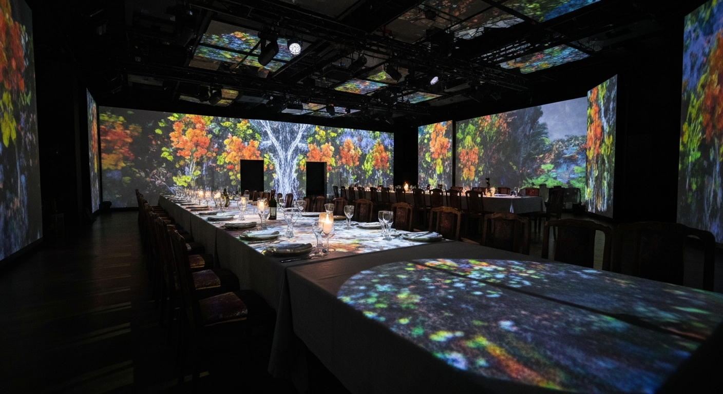Immersive themed dining environment