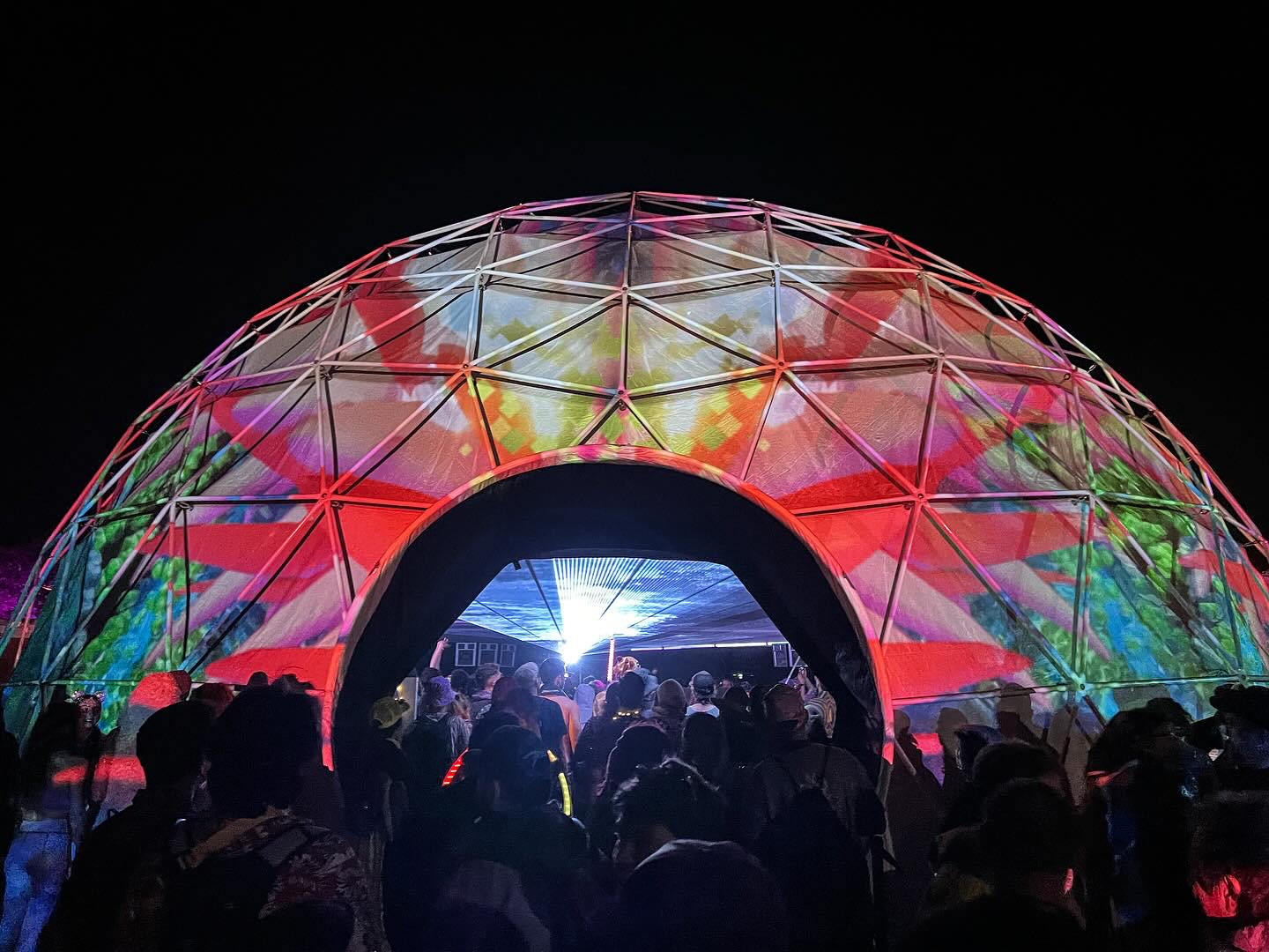 60-foot Multiversal Dome at Texas Eclipse Festival