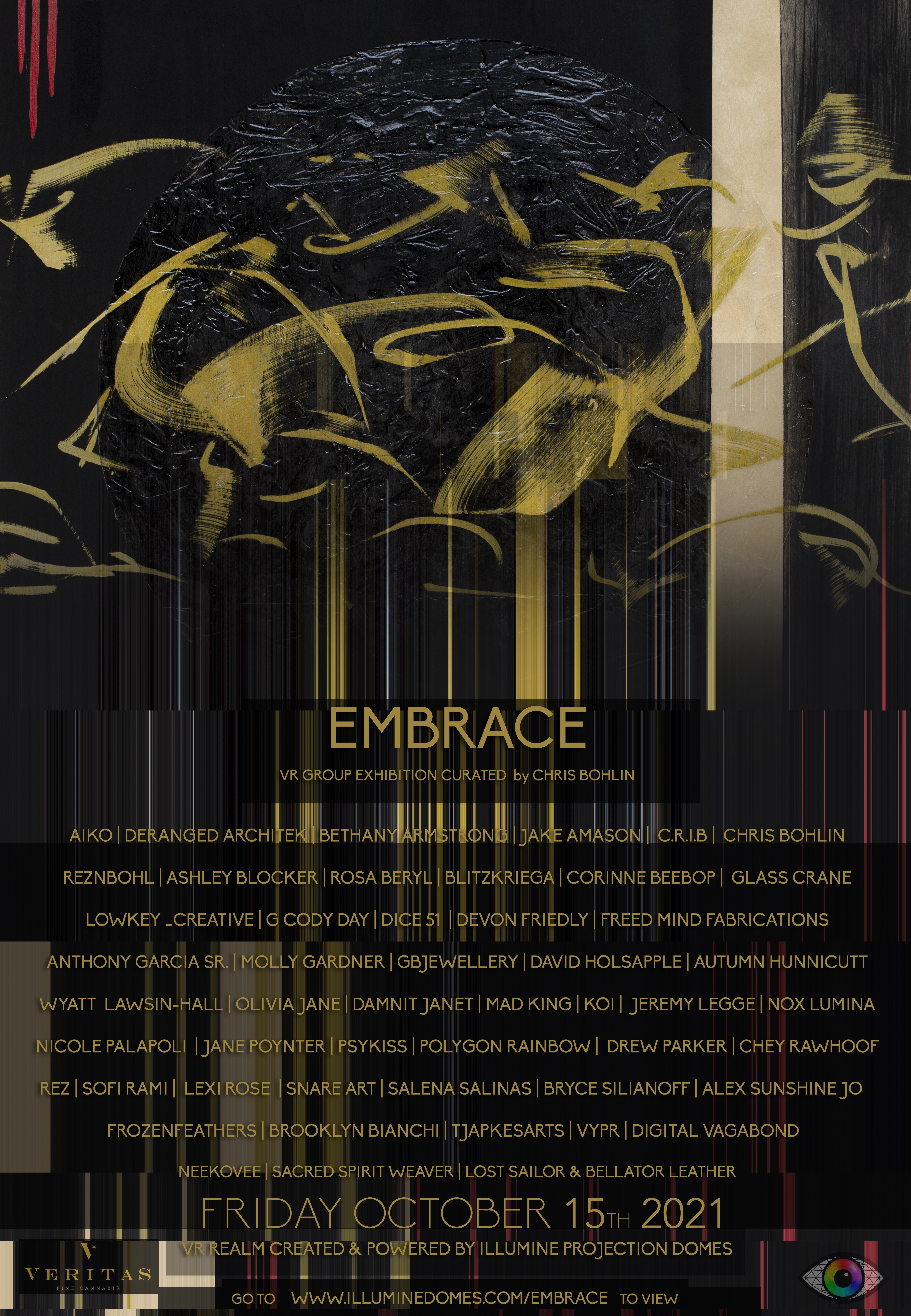 Embrace VR group exhibition poster - October 15, 2021