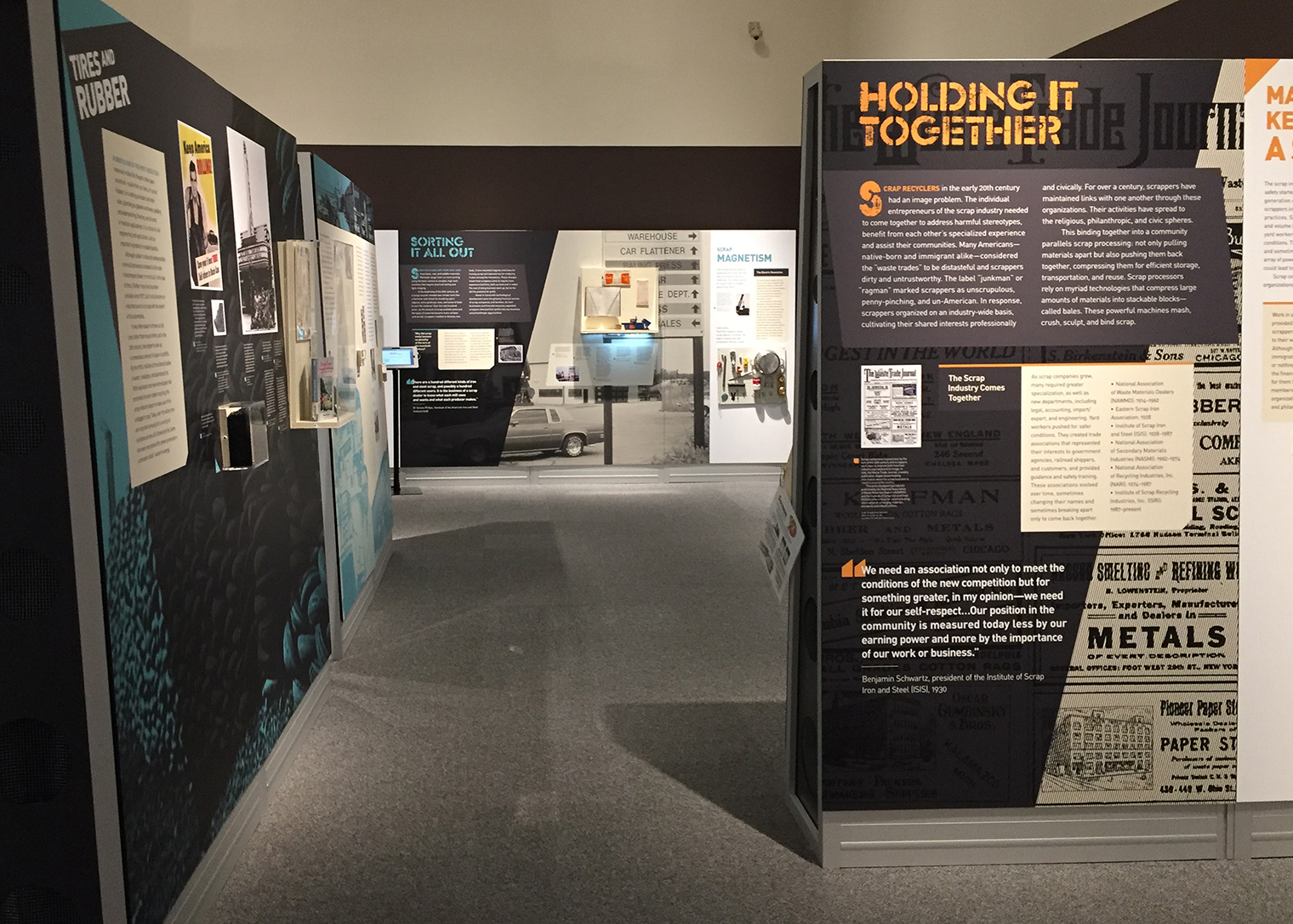 Scrap Yard exhibition interior